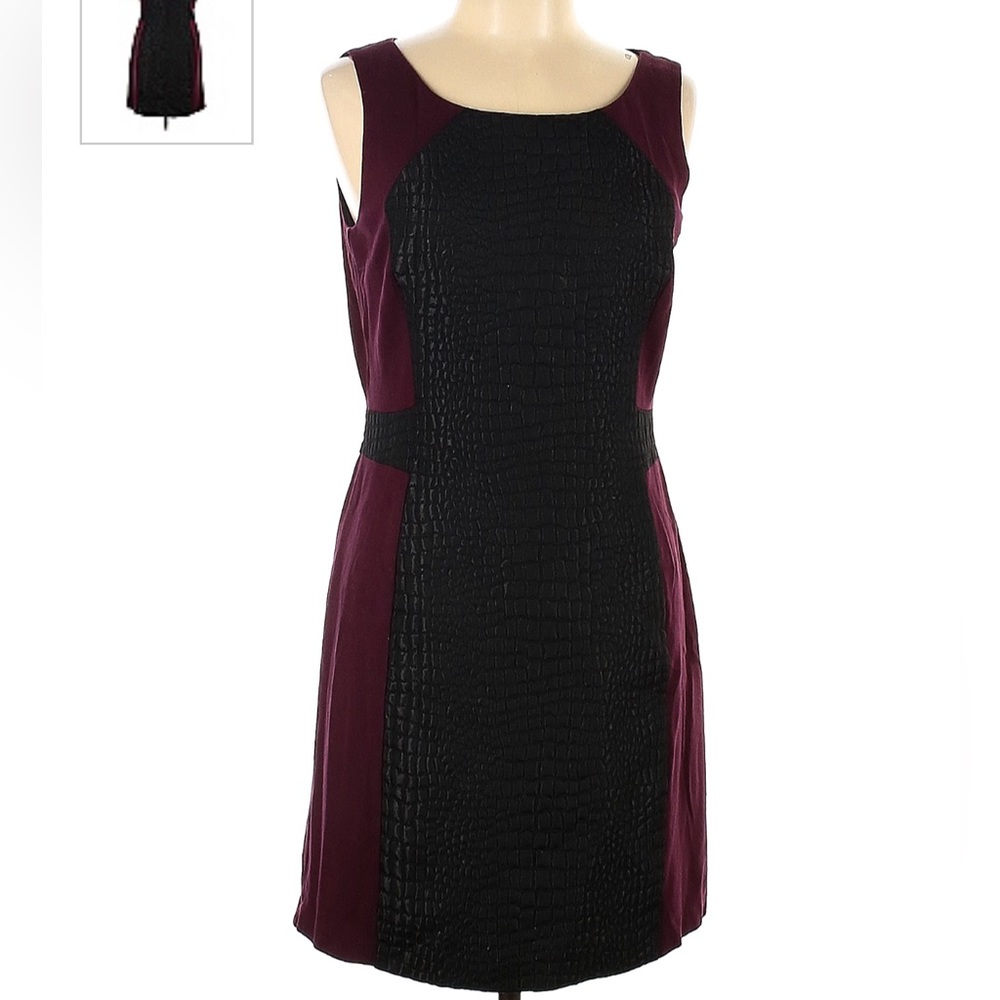 Size 10 Maroon and black Tahari dress